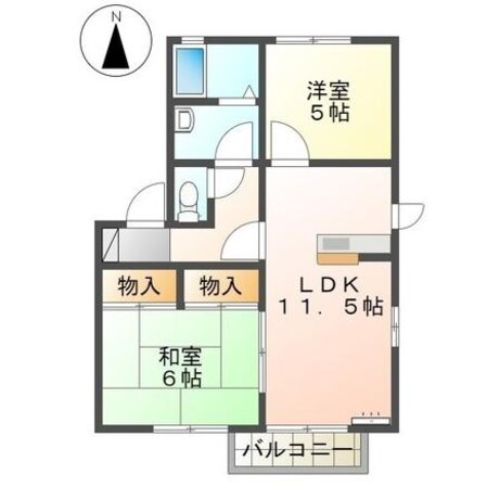 日比野駅 徒歩13分 2階の物件間取画像